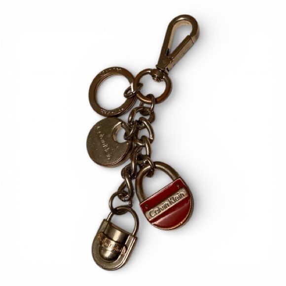 Calvin Klein Accessories - Calvin Klein signature locks keychain bag charm 2010 Distressed in Box